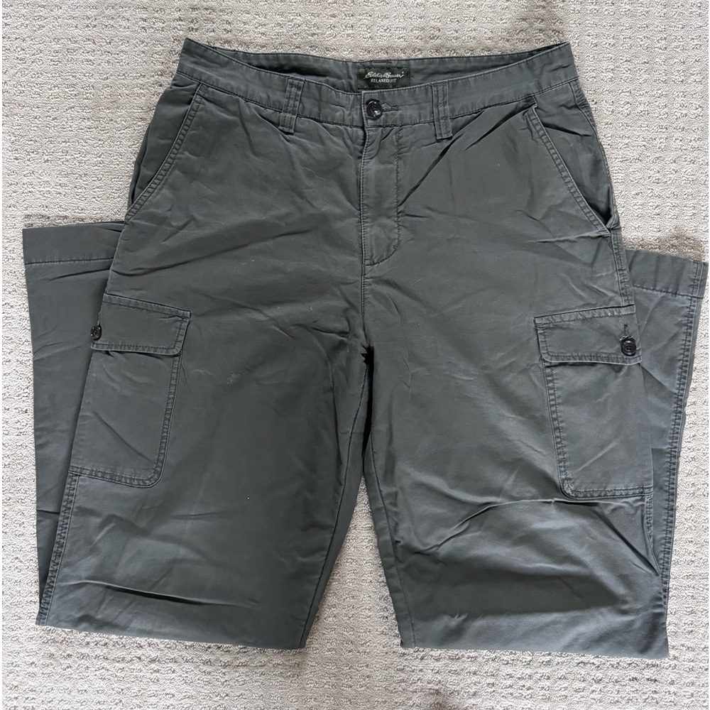 Men’s Eddie Bauer Grey Fleece Lined Pants